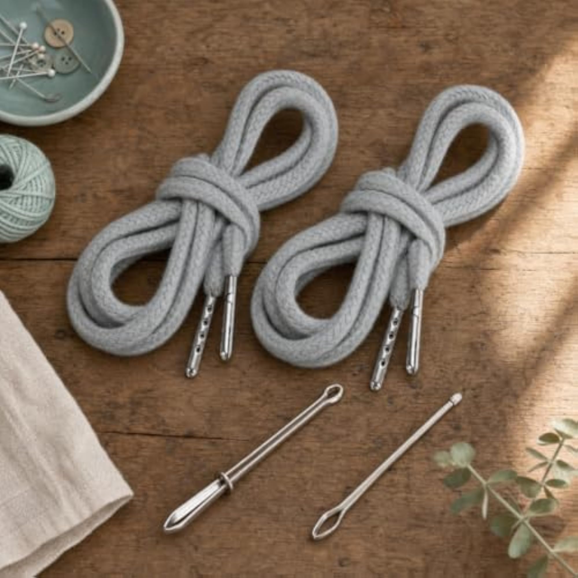 All-in-One Drawstring Cords with Threader Tools